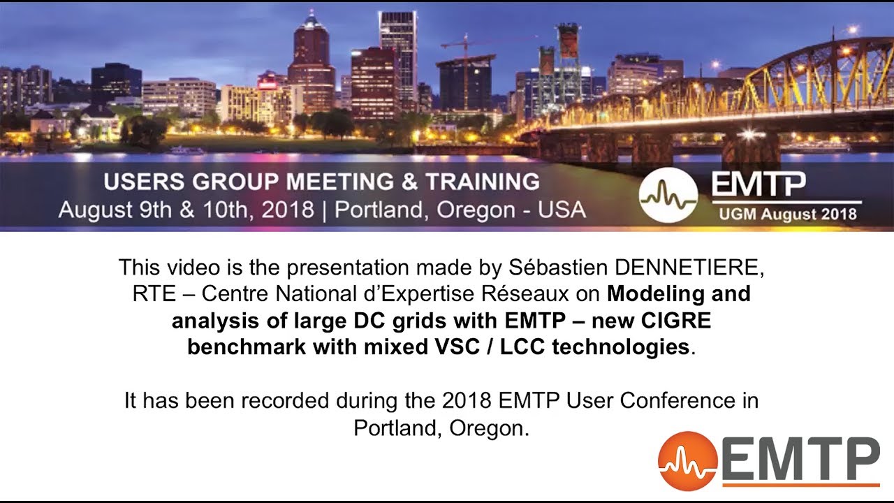 Modeling and analysis of large DC grids with EMTP
